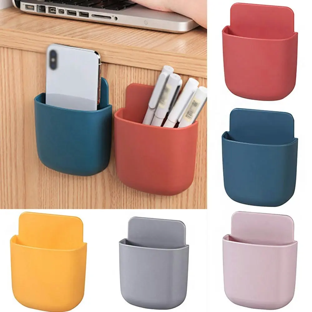 6pcs Wall Mounted Storage Box Remote Control Organizer Case