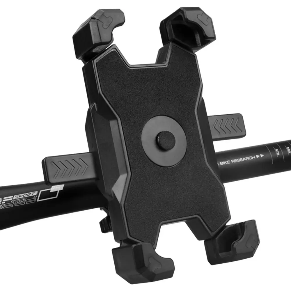 Universal bicycle mobile phone holder with 360 rotation