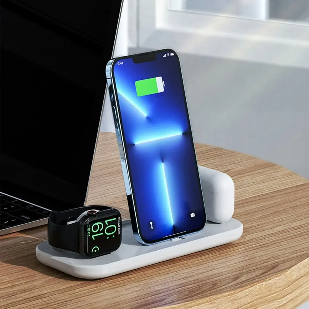 3-in-1 Foldable Charging Station For iPhone, iWatch And Airpods