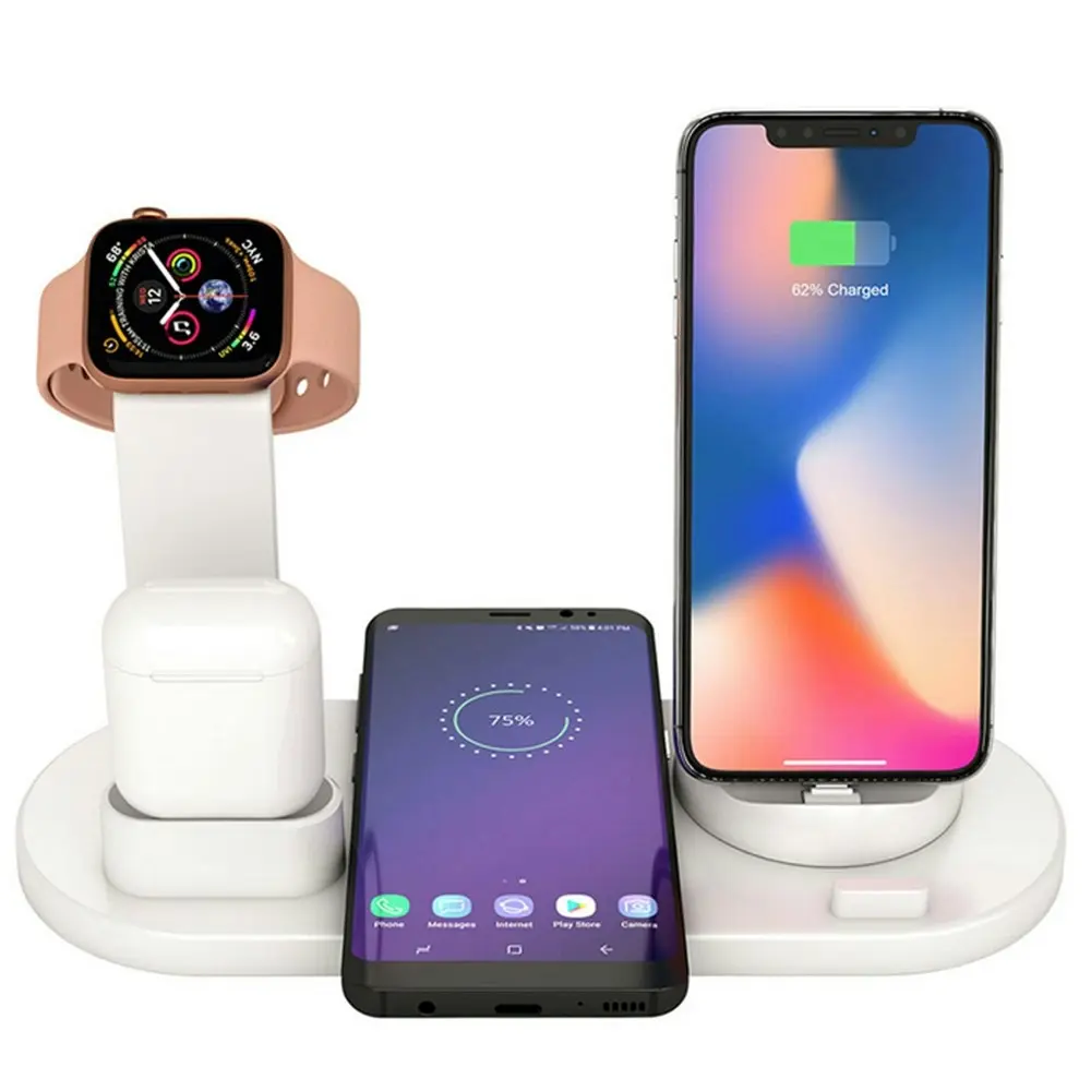 3 in 1 Wireless Charger Dock Charging Station For Apple Watch iPhone 15 14 13 12 11 XS 8+