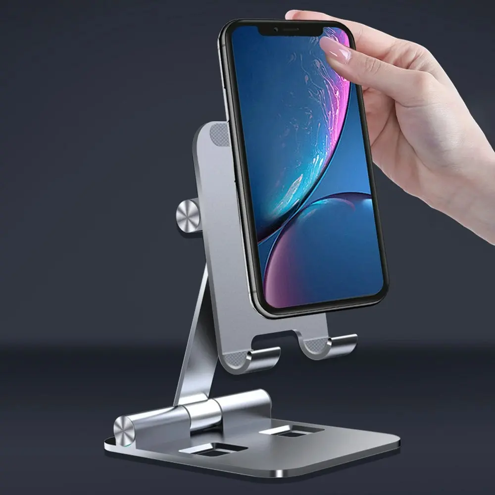 Aluminum alloy lazy universal folding portable phone holder