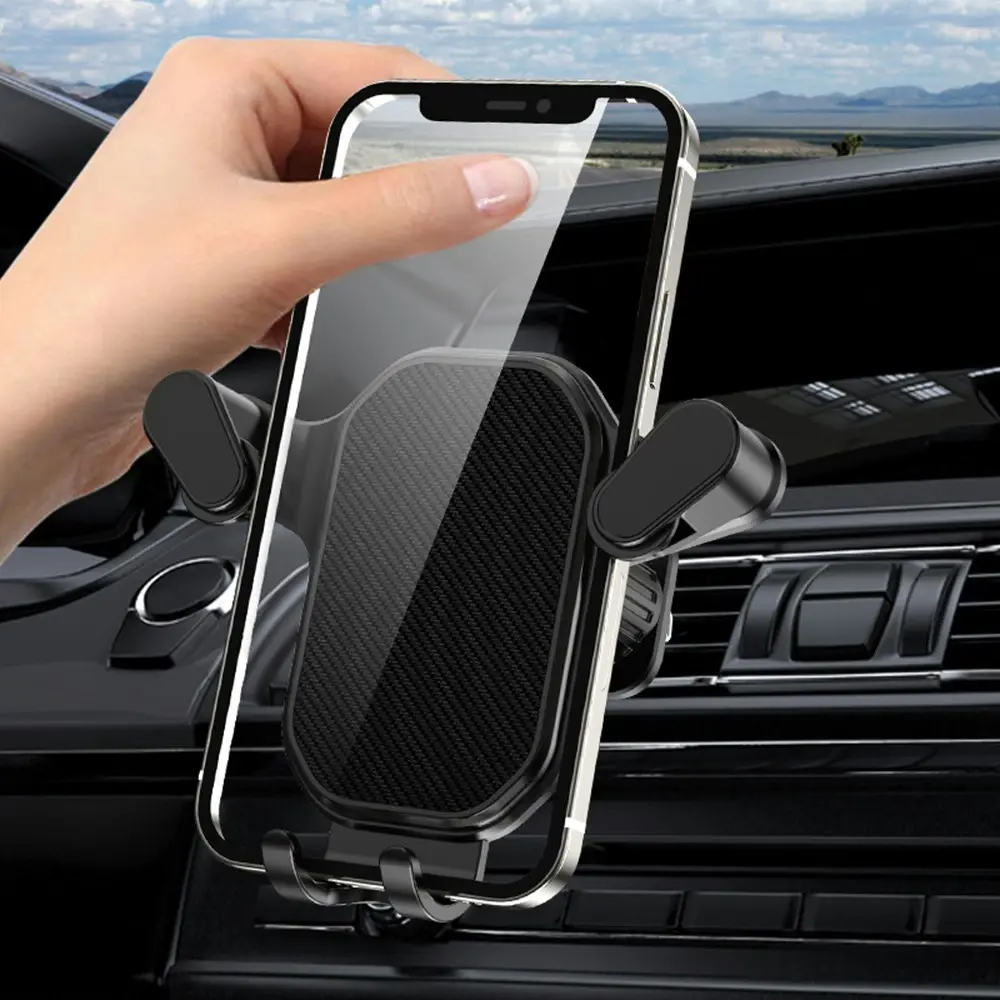 2-in-1 Air Outlet Sucker Car Phone Holder Flexible Mobile Cell Stand