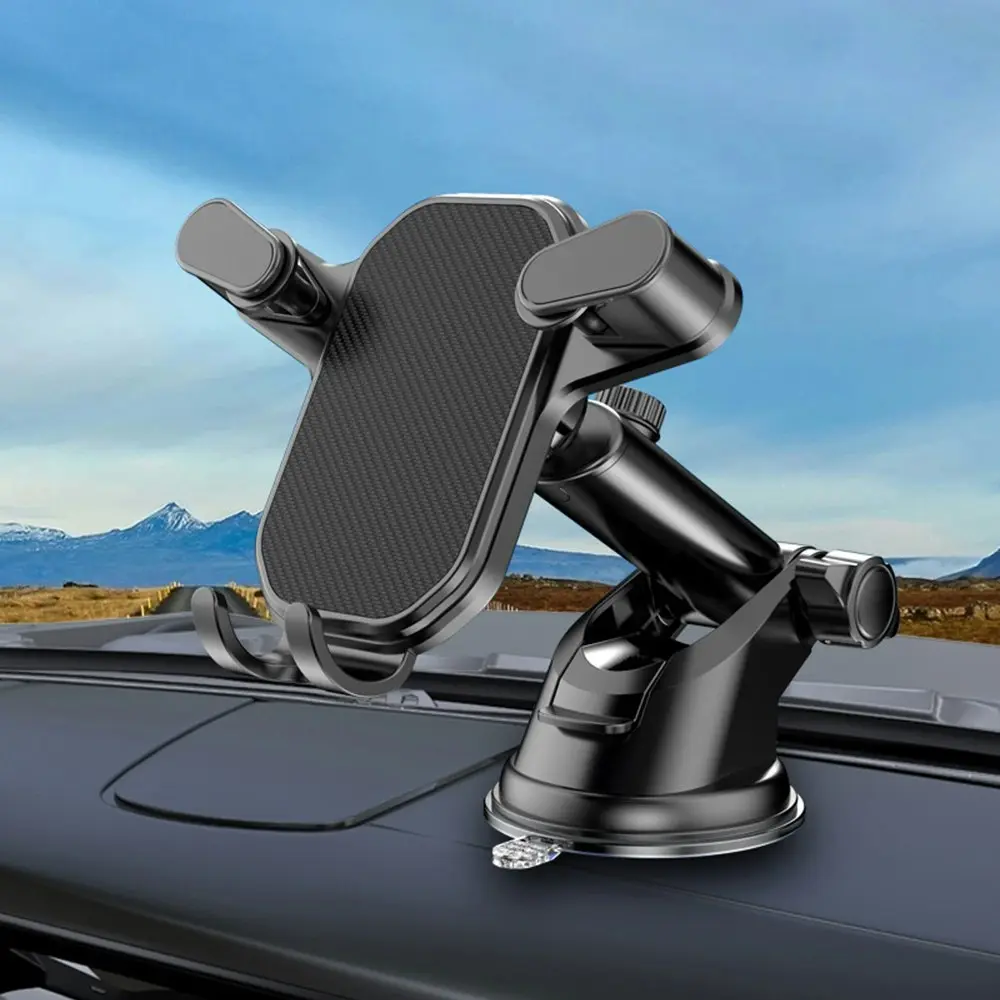 2-in-1 Air Outlet Sucker Car Phone Holder Flexible Mobile Cell Stand