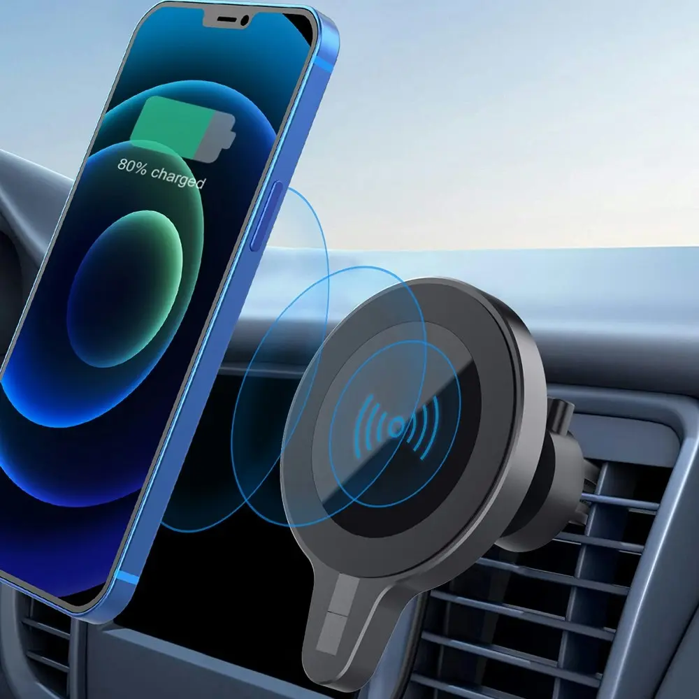 Magnetic 15W Fast Wireless Car Charger for iPhone 12 Series