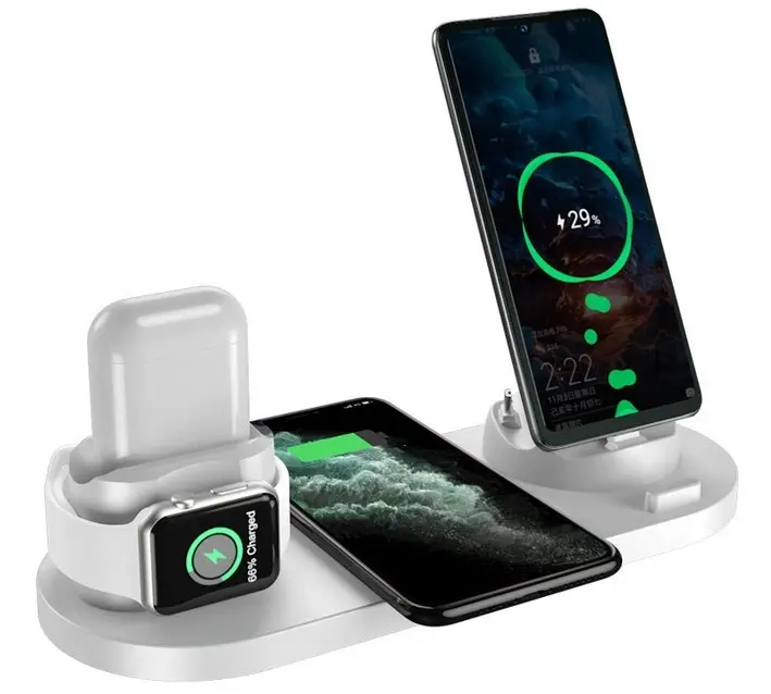 10W Wireless Charger Stand For iPhone Charging Station For Apple Watch