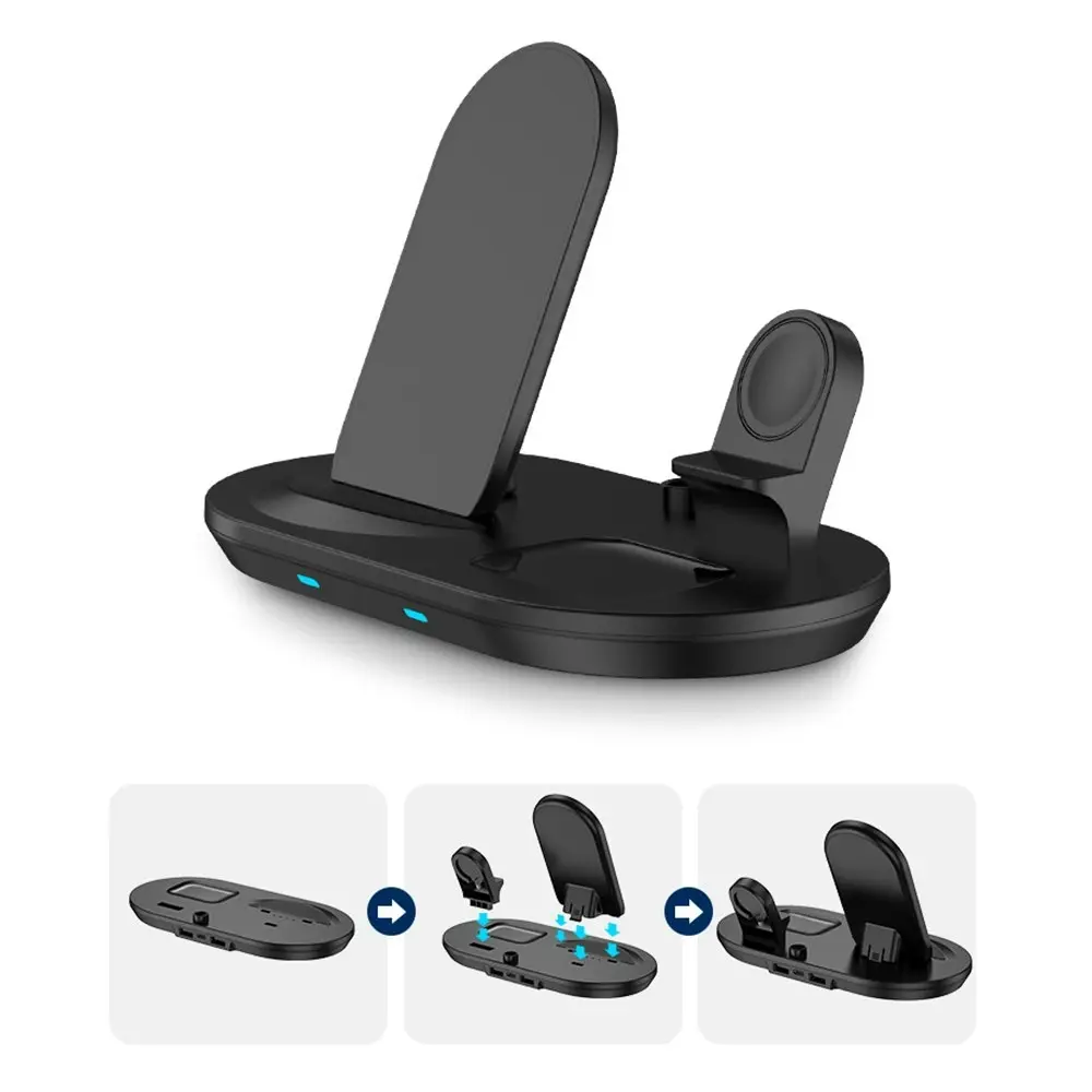 4 In 1 Wireless Charging Dock Station For iPhone, Apple Watch, Airpods Pro