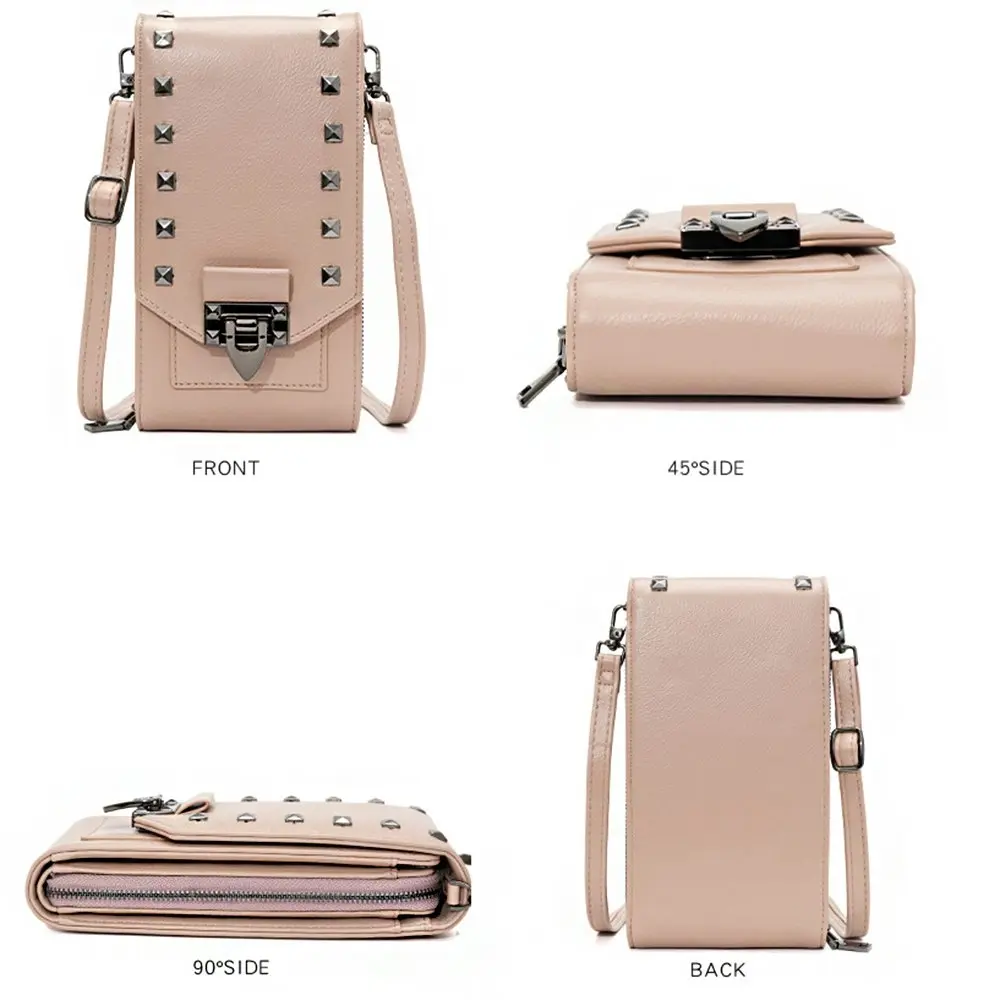 Studded Diamond Phone Bag Ladies Shoulder Crossbody Bag