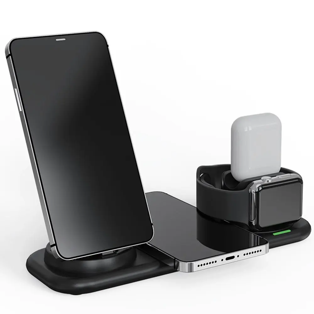 All-In-One Multi-Function Wireless Charger Watch Headphone Stand