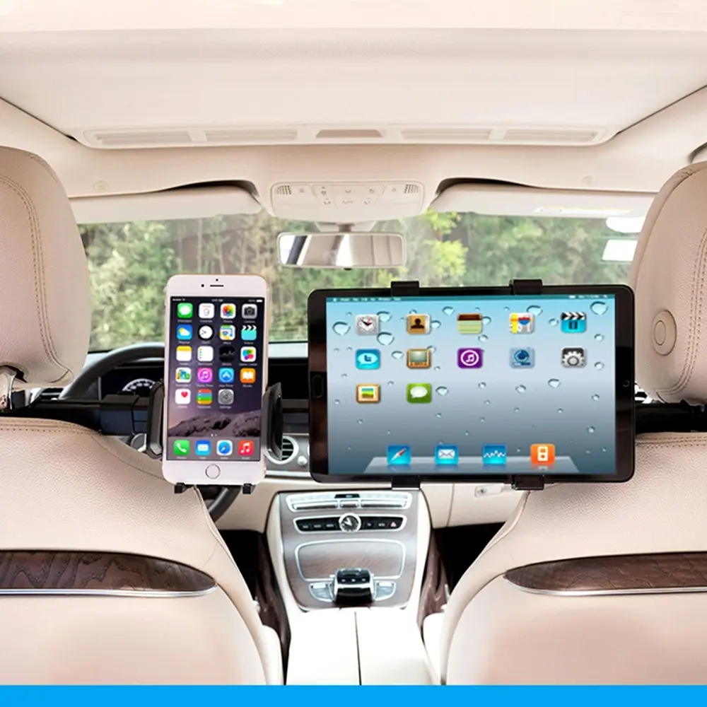 Car Headrest Tablet Mount for iPad Pro, iPhone, Galaxy Tabs