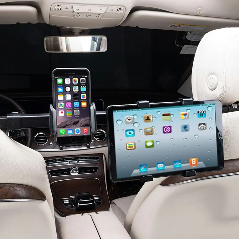 Car Headrest Tablet Mount for iPad Pro, iPhone, Galaxy Tabs