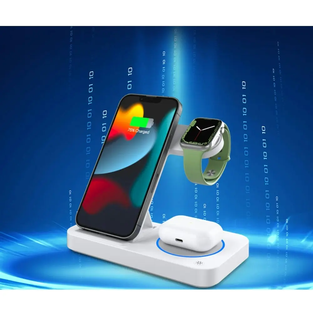 Multifunctional Foldable 4-in-1 Wireless Charging 15W Wireless Charger