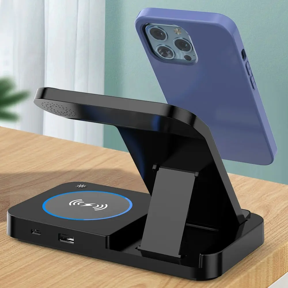 Multifunctional Foldable 4-in-1 Wireless Charging 15W Wireless Charger