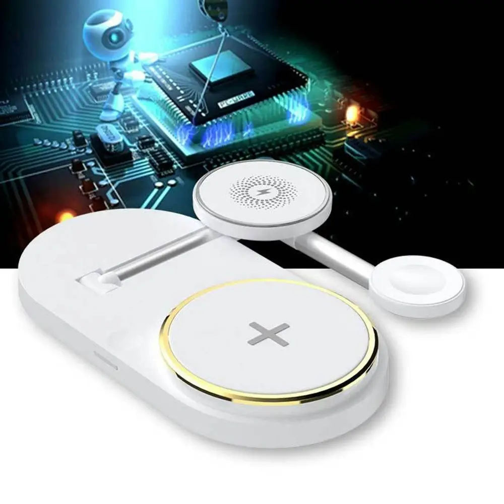 5 In1 Multi-Functional Night Light Folding Fast Charger Magsafe Wireless Charger