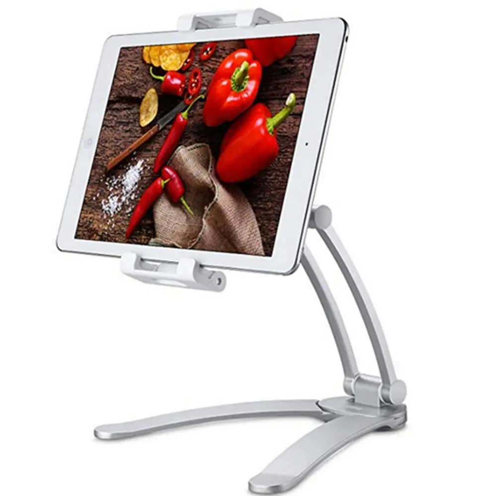 Aluminum alloy Kitchen Tablet Mount Stand for for 5-12.9 inch Tablets iPad