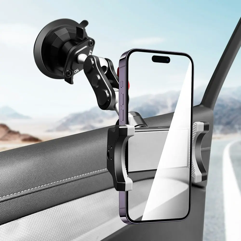 Car 360 Rotating Phone Holder Mount Adhesive Suction Cup Universal Ball Head Arm