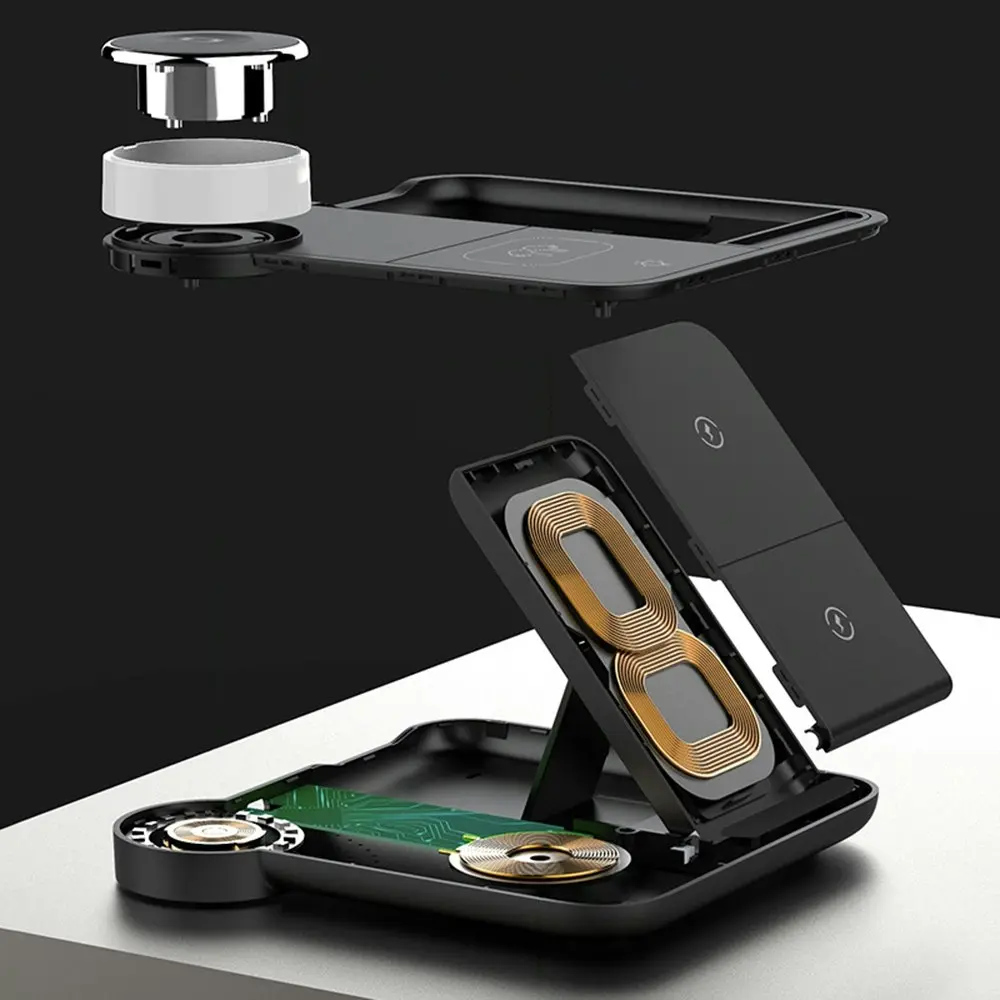 4 in 1 Wireless Charger 15W For iPhone Headset Watch Wireless Charging Dock