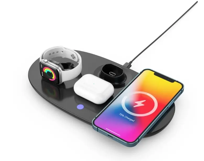 4 in 1 Wireless Charger Headphone Stand for iPhone Apple Watch Airpods Pro