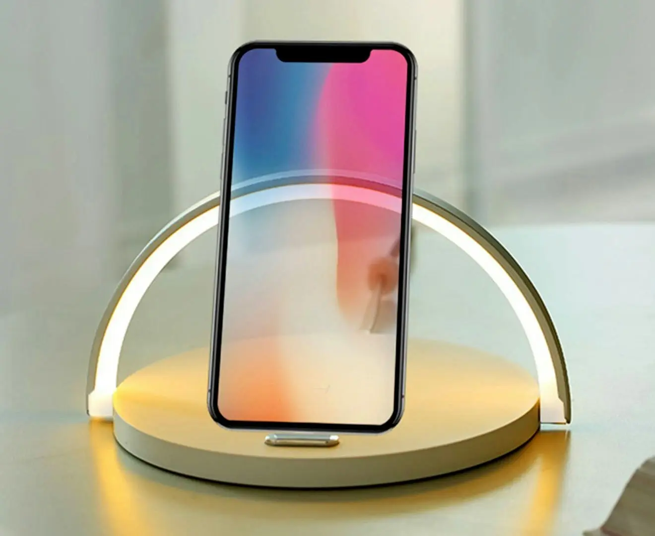 Wireless Charger with LED Table light