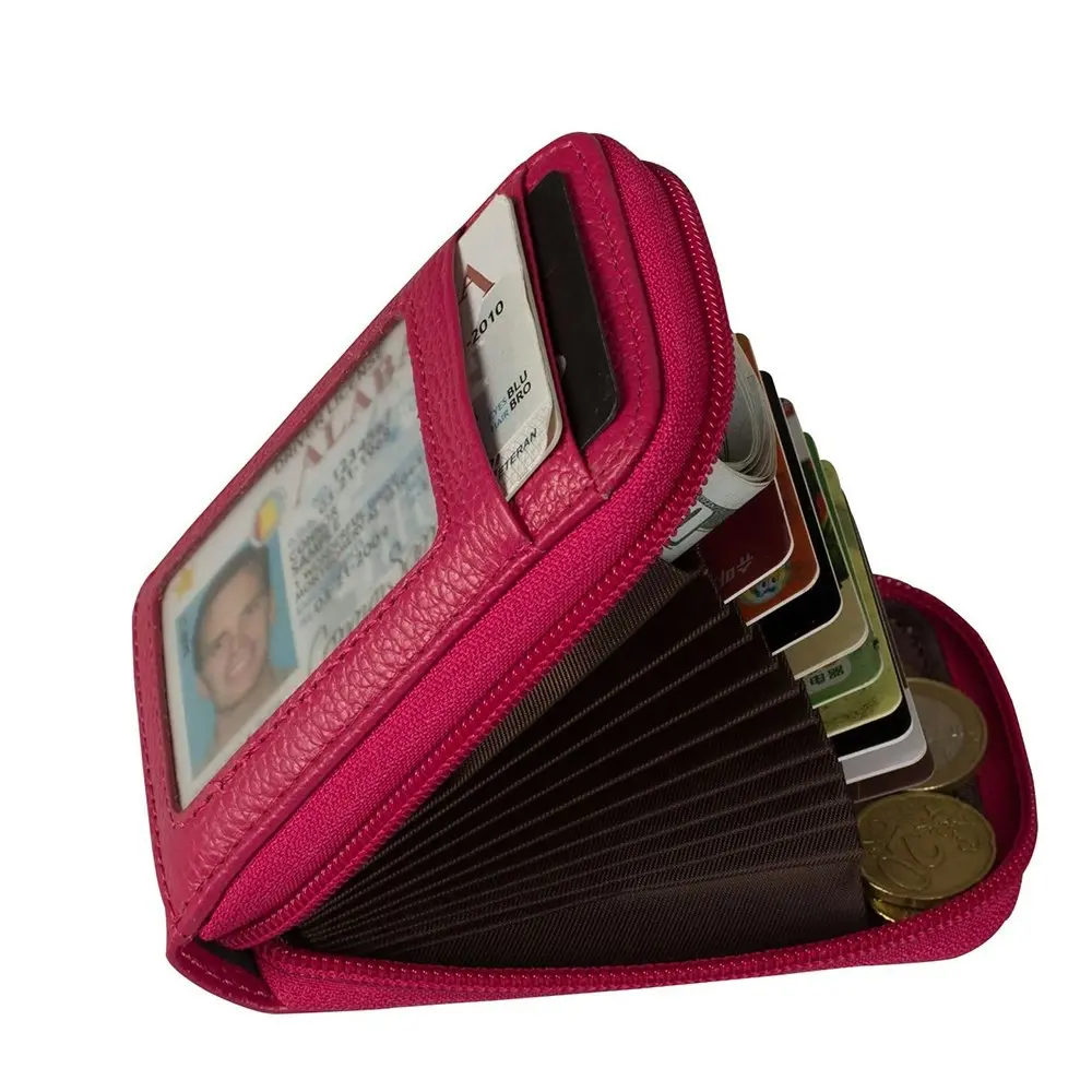 RFID Blocking Genuine Leather Card Wallet Blocking Card Wallet