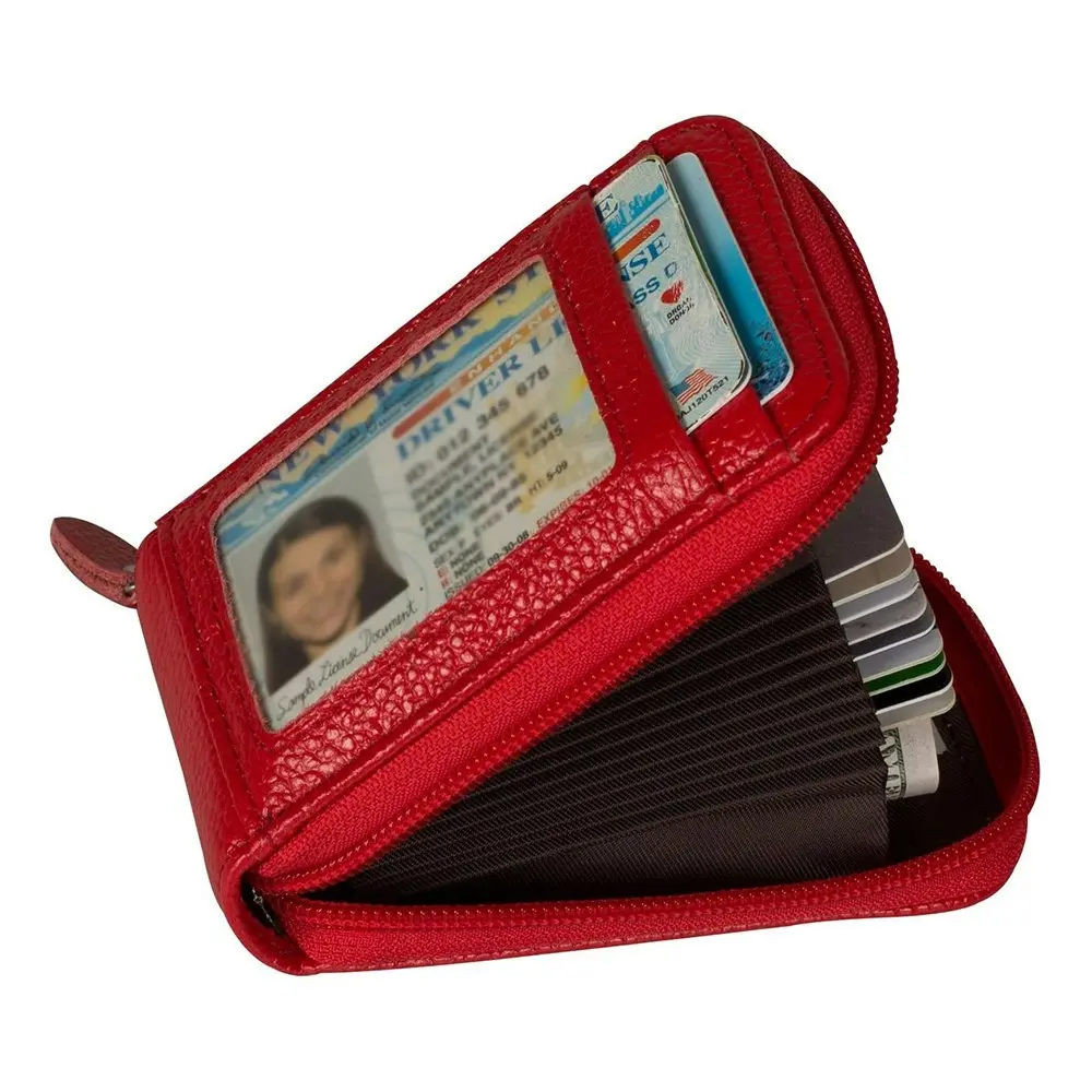 RFID Blocking Leather Card Wallet