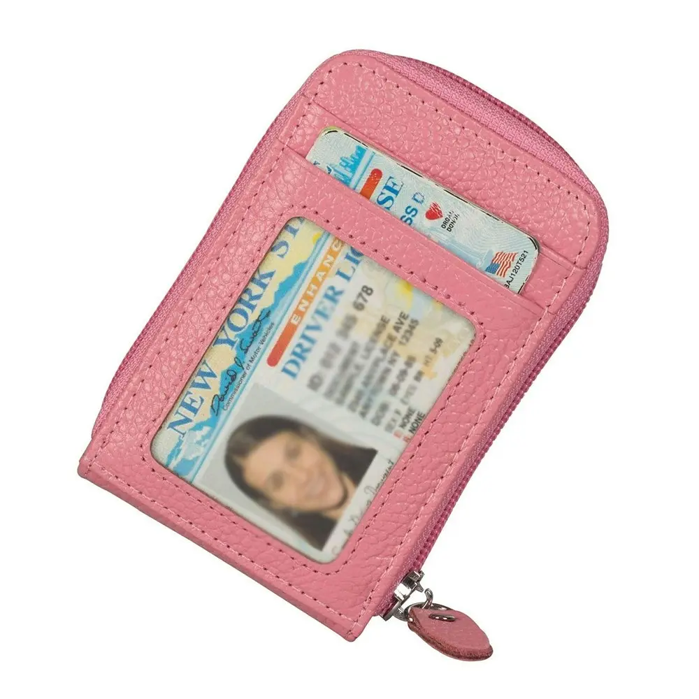 RFID Blocking Leather Card Wallet