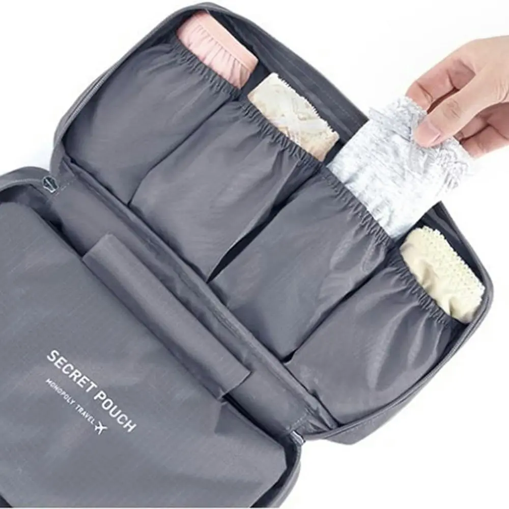 Multi-Functional Socks Underwear Bra Organizer Case Travel Cosmetic Toiletry Bag