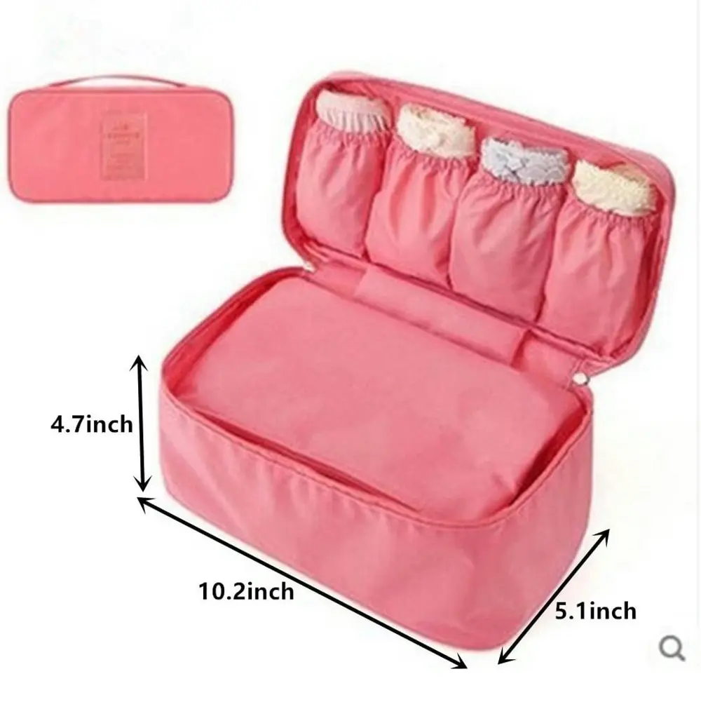 Multi-Functional Socks Underwear Bra Organizer Case Travel Cosmetic Toiletry Bag