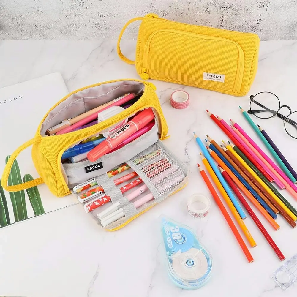 Large Capacity Pencil Case Kawaii School Pen Case Supplies Pencil Storage Bag