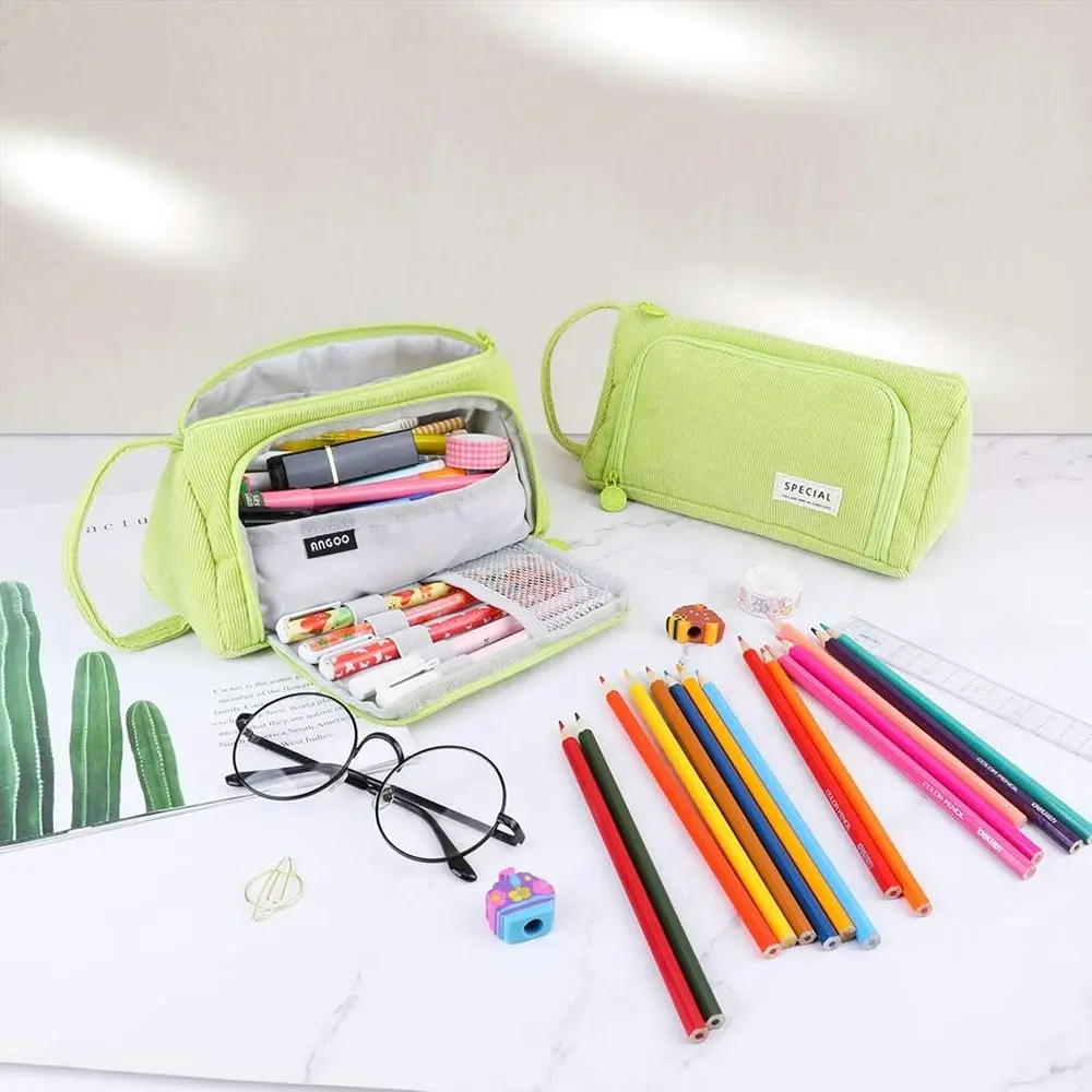 Large Capacity Pencil Case Kawaii School Pen Case Supplies Pencil Storage Bag