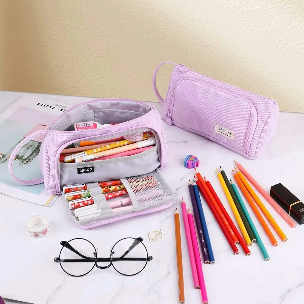 Large Capacity Pencil Case Kawaii School Pen Case Supplies Pencil Storage Bag