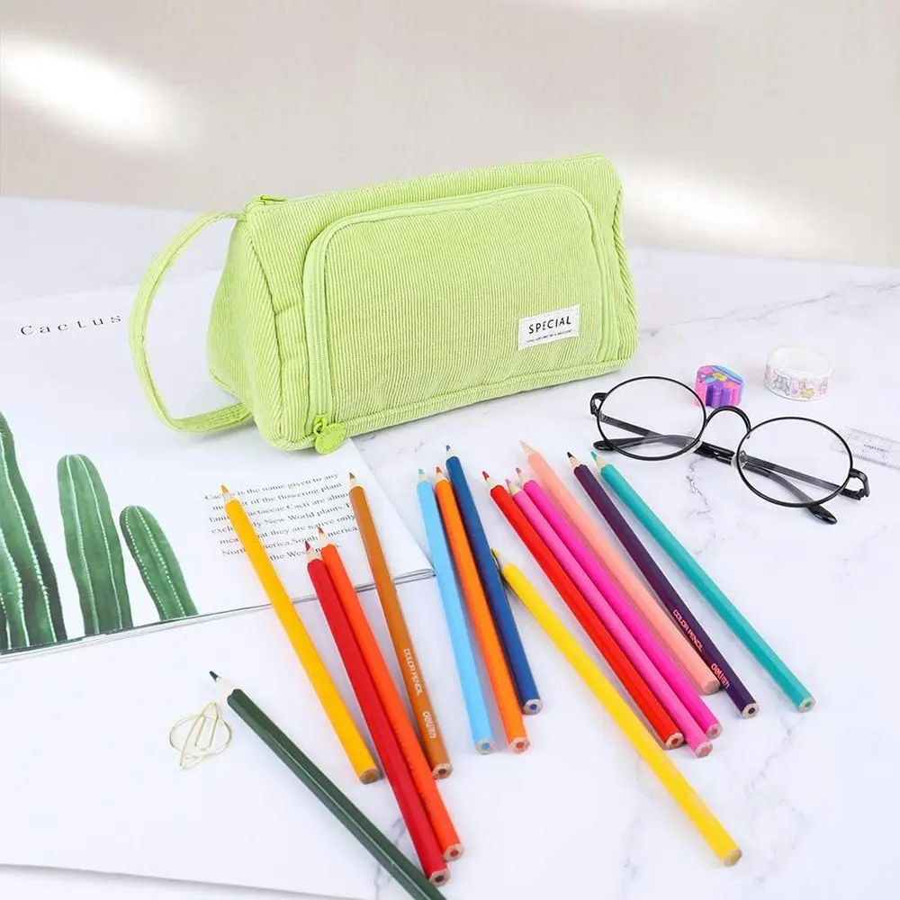 Large Capacity Pencil Case Kawaii School Pen Case Supplies Pencil Storage Bag