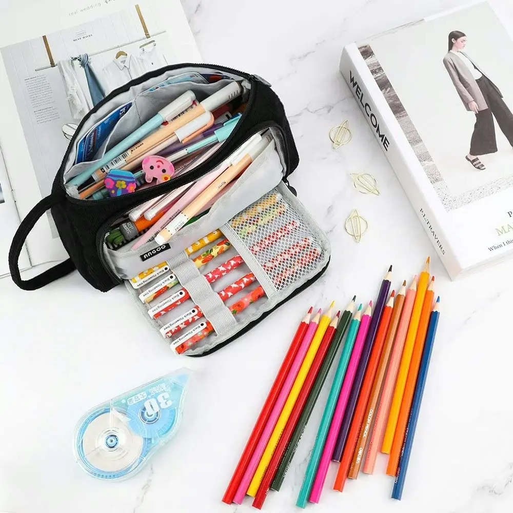 Large Capacity Pencil Case Kawaii School Pen Case Supplies Pencil Storage Bag