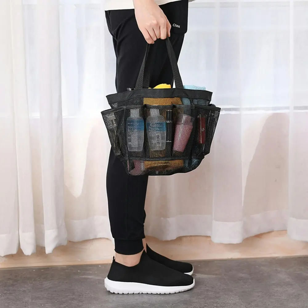 Multifunction Large Capacity Mesh Shower Beach Bags Portable Bathroom Tote Bag