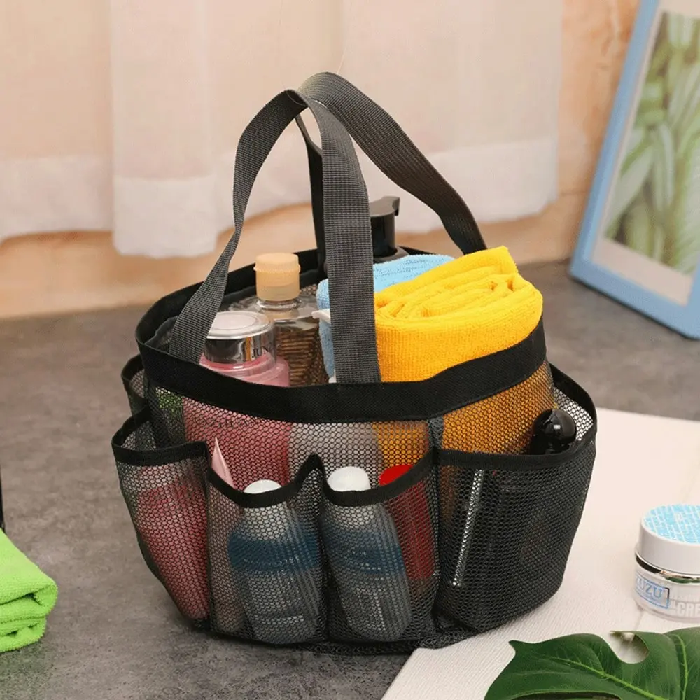 Multifunction Large Capacity Mesh Shower Beach Bags Portable Bathroom Tote Bag