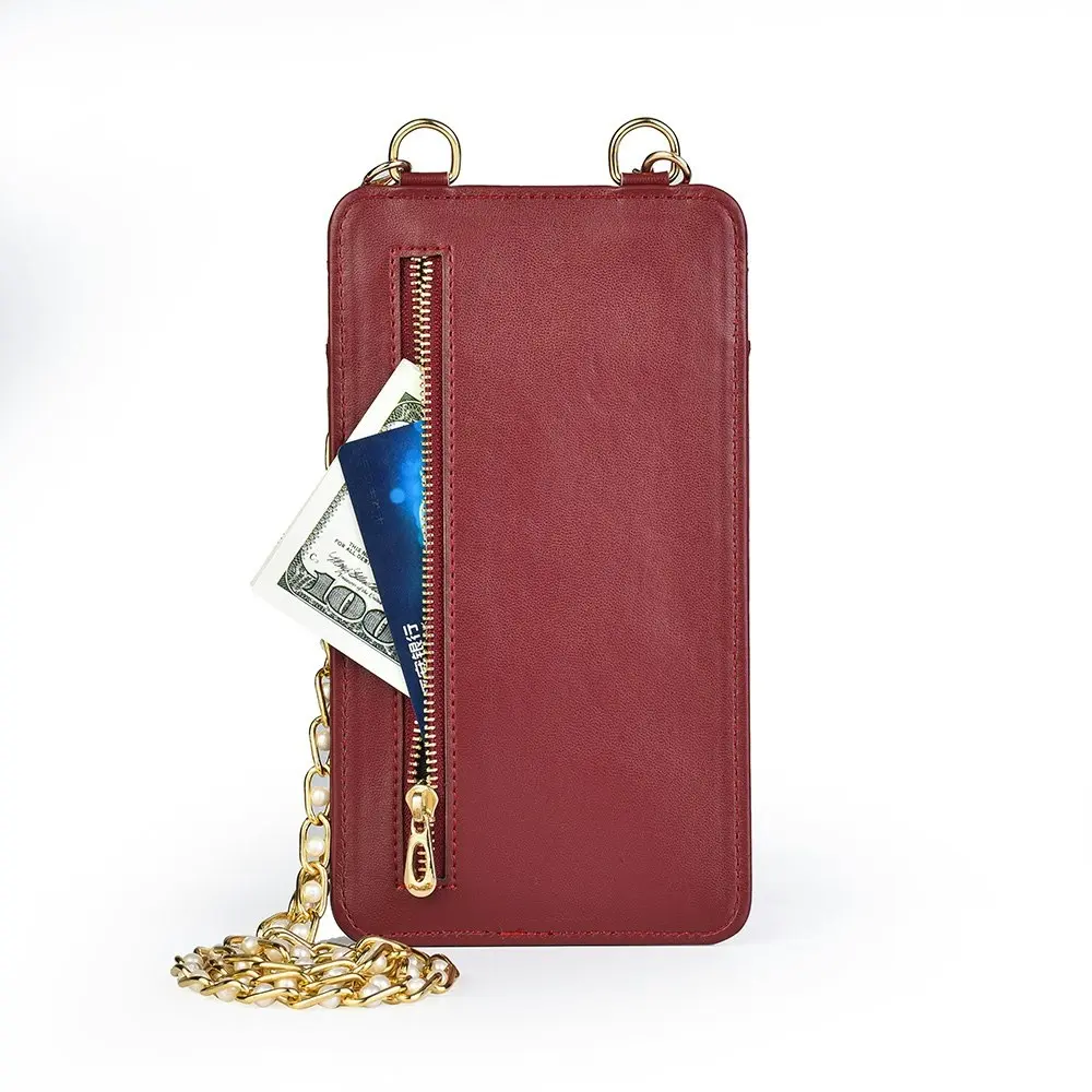 Women Mini Crossbody Phone wallet Bag with zipper and card holder