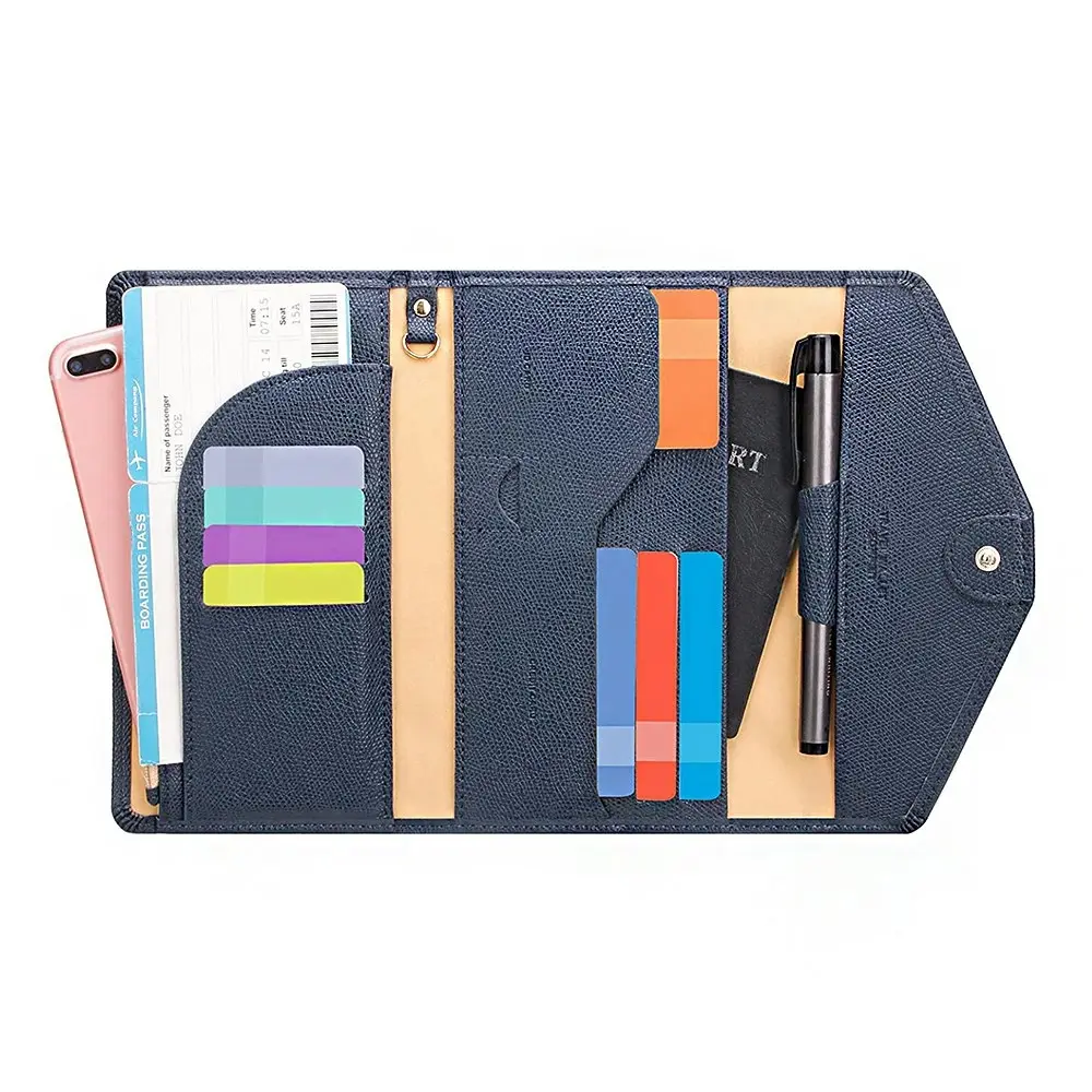 RFID Multifunctional Document Bag Travel Passport Holder