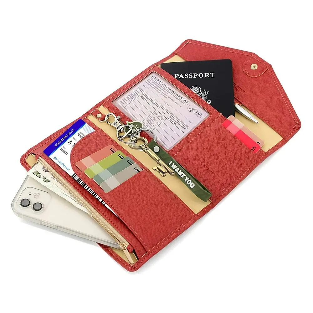 RFID Multifunctional Document Bag Travel Passport Holder