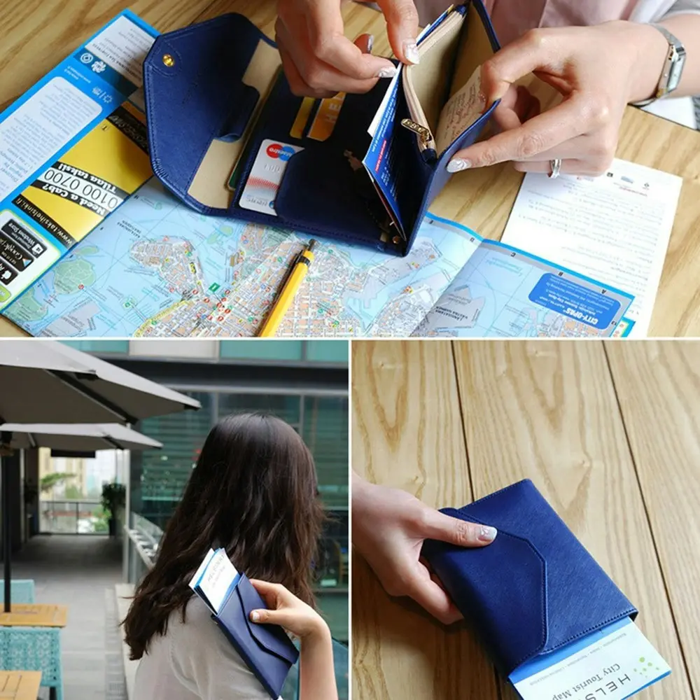 RFID Multifunctional Document Bag Travel Passport Holder