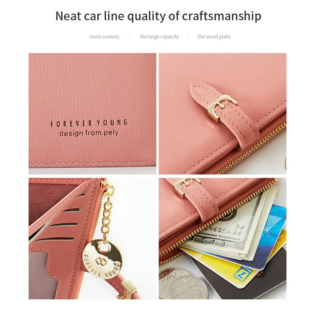 Leather Short Women Wallet Ladies Small Clutch Money Coin Card Holders Purse