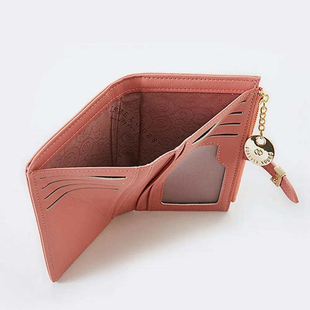 Leather Short Women Wallet Ladies Small Clutch Money Coin Card Holders Purse