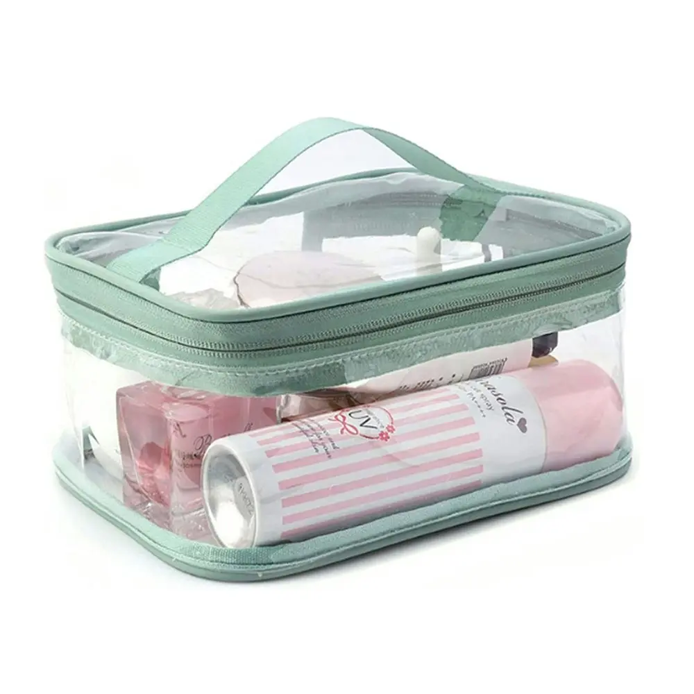 2Pcs Large Transparent Waterproof Wash Bag Ladies CosmeticTravel Storage Bag