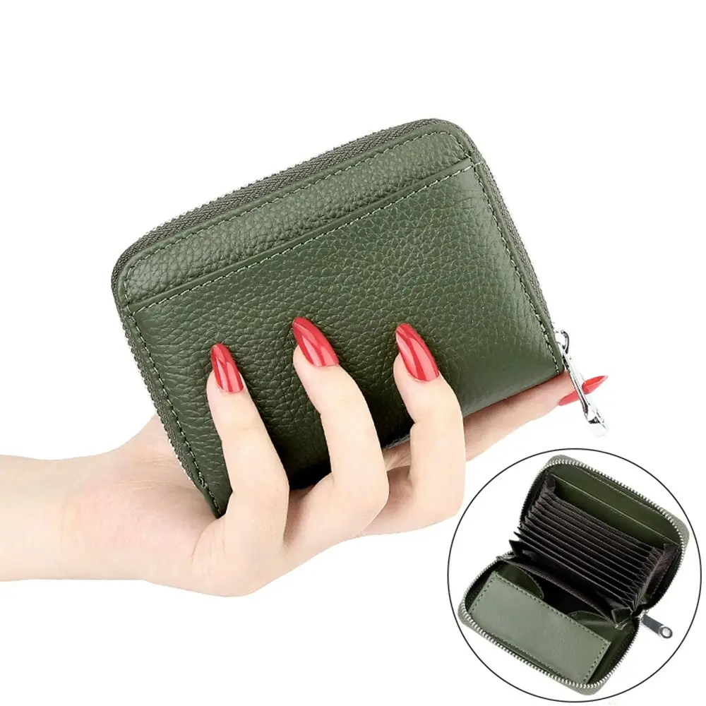 Leather RFID Blocking Credit Card Case Holder Travel Wallet