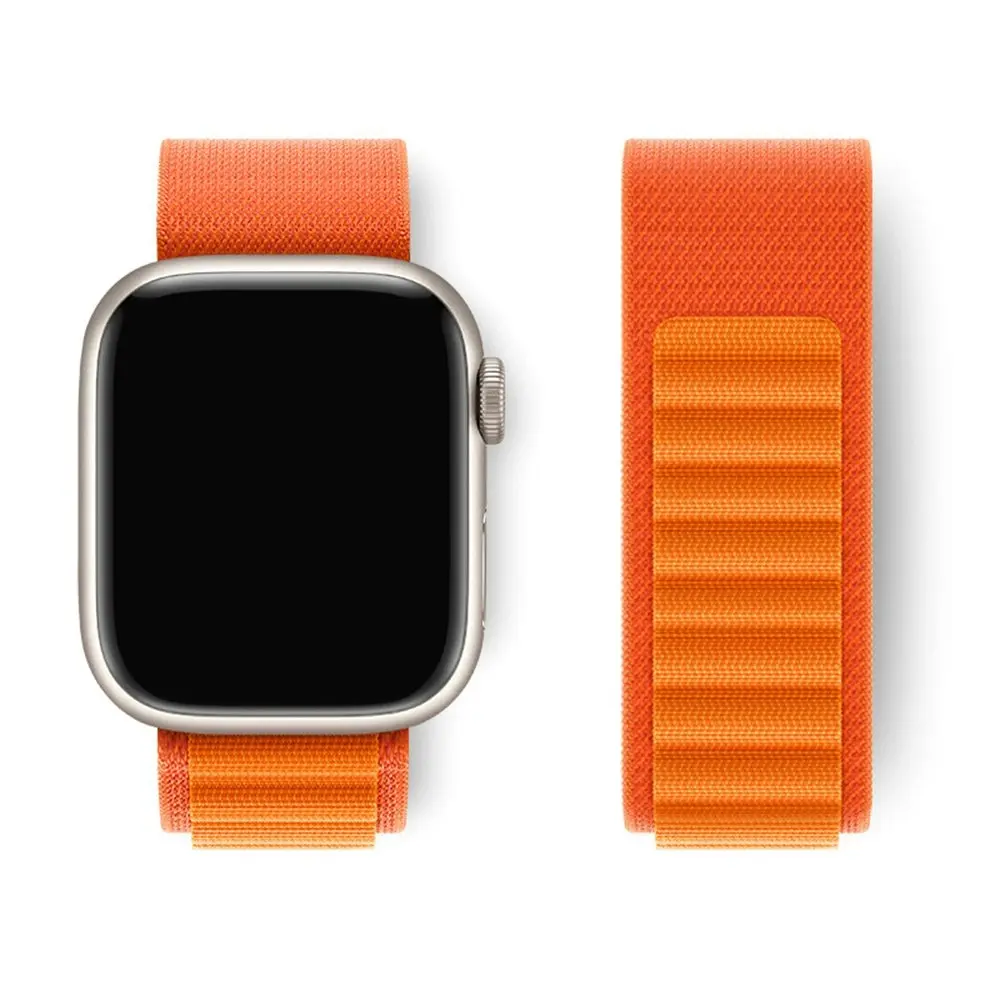 2 Pack Replacement Strap for iWatch Series 8 7 6 5 4 3 2 1 SE Ultra-White&Orange