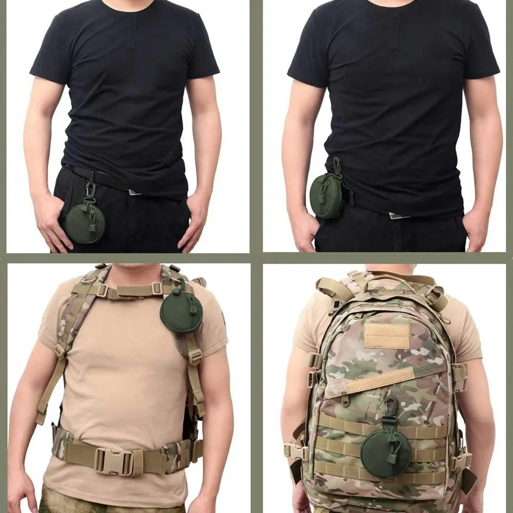 2pcs Tactical Wallet Pocket Military Accessories Bag Portable Mini Bag Key Bag