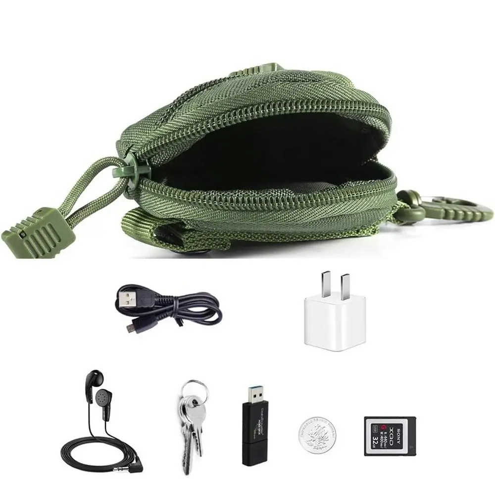 2pcs Tactical Wallet Pocket Military Accessories Bag Portable Mini Bag Key Bag