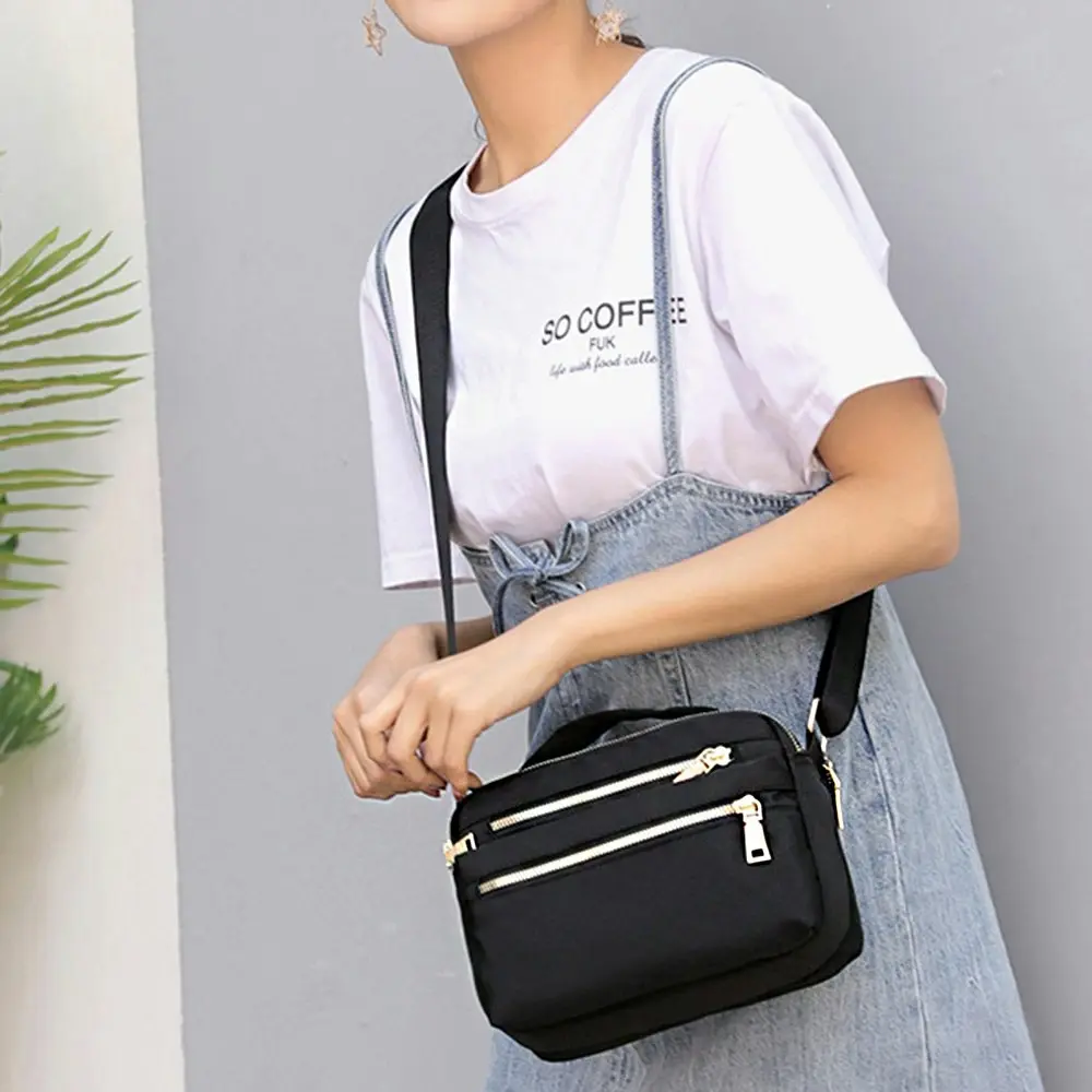 Casual Women Shoulder Bag Nylon Female Handbag Waterproof Girls Messenger Bags