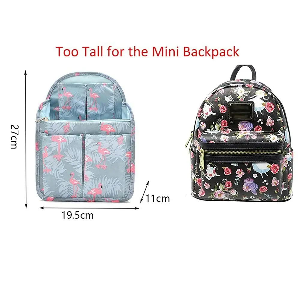 Mini Backpack Organizer Insert Bag Divider Nylon Backpack Bag Organizer Insert