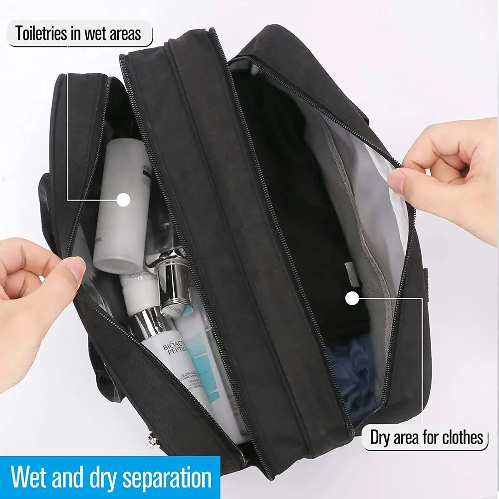 Large Capacity Toiletry Bag Waterproof Toiletries Clothes Storage Organizer