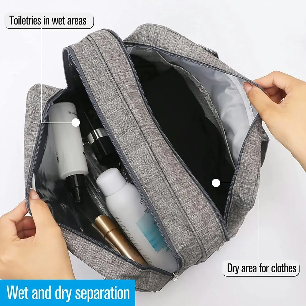 Large Capacity Toiletry Bag Waterproof Toiletries Clothes Storage Organizer