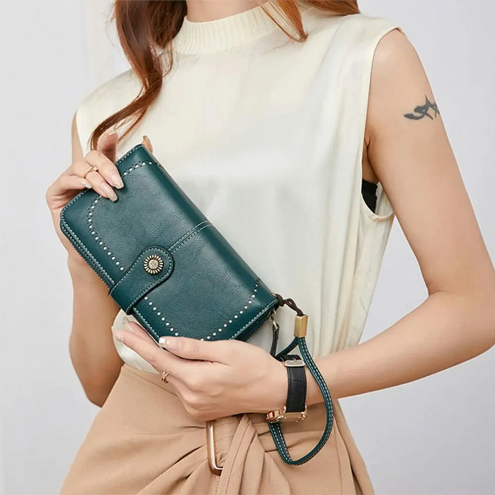 RFID Crossbody Cell Phone Purse Anti-theft Wallets Female Purse Card Holder